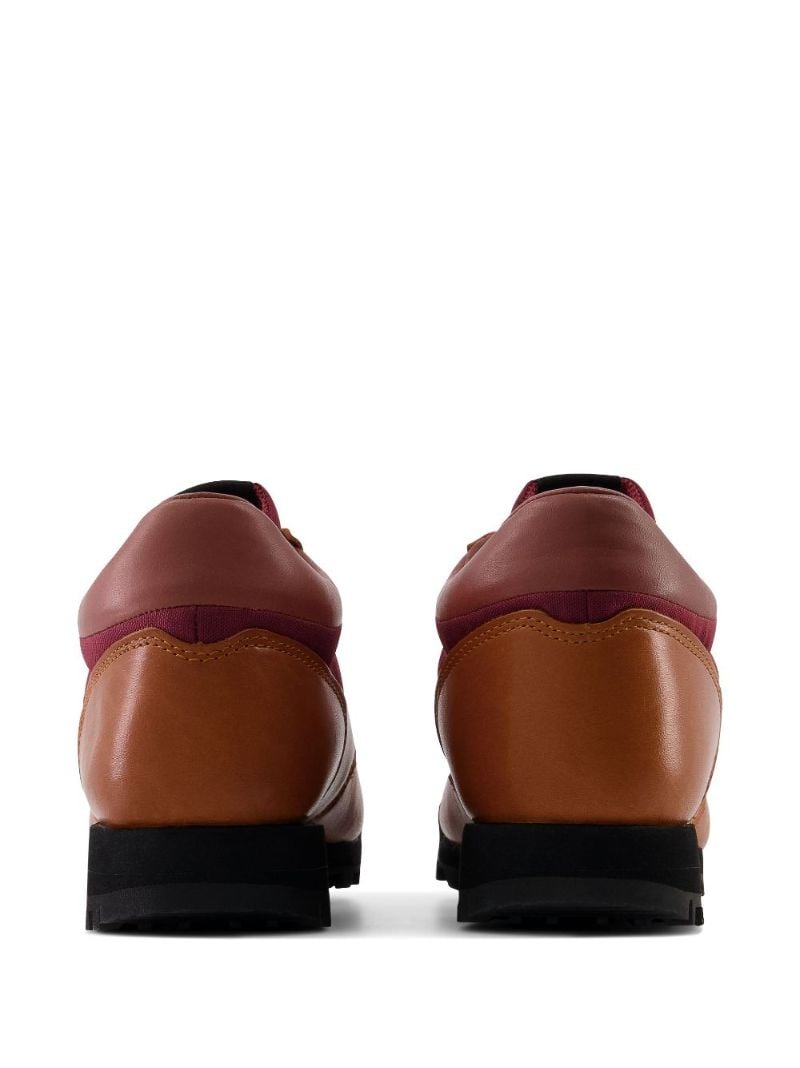 Orange Rainier Leather Sneakers
