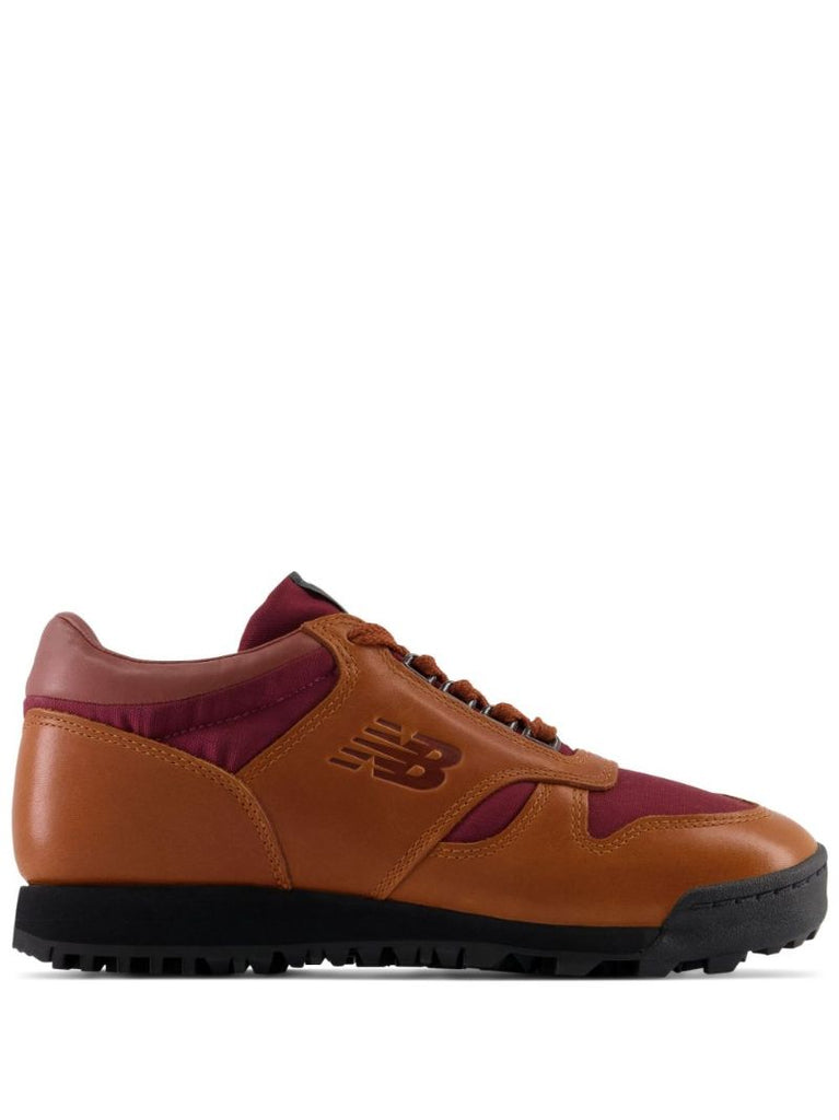 Orange Rainier Leather Sneakers