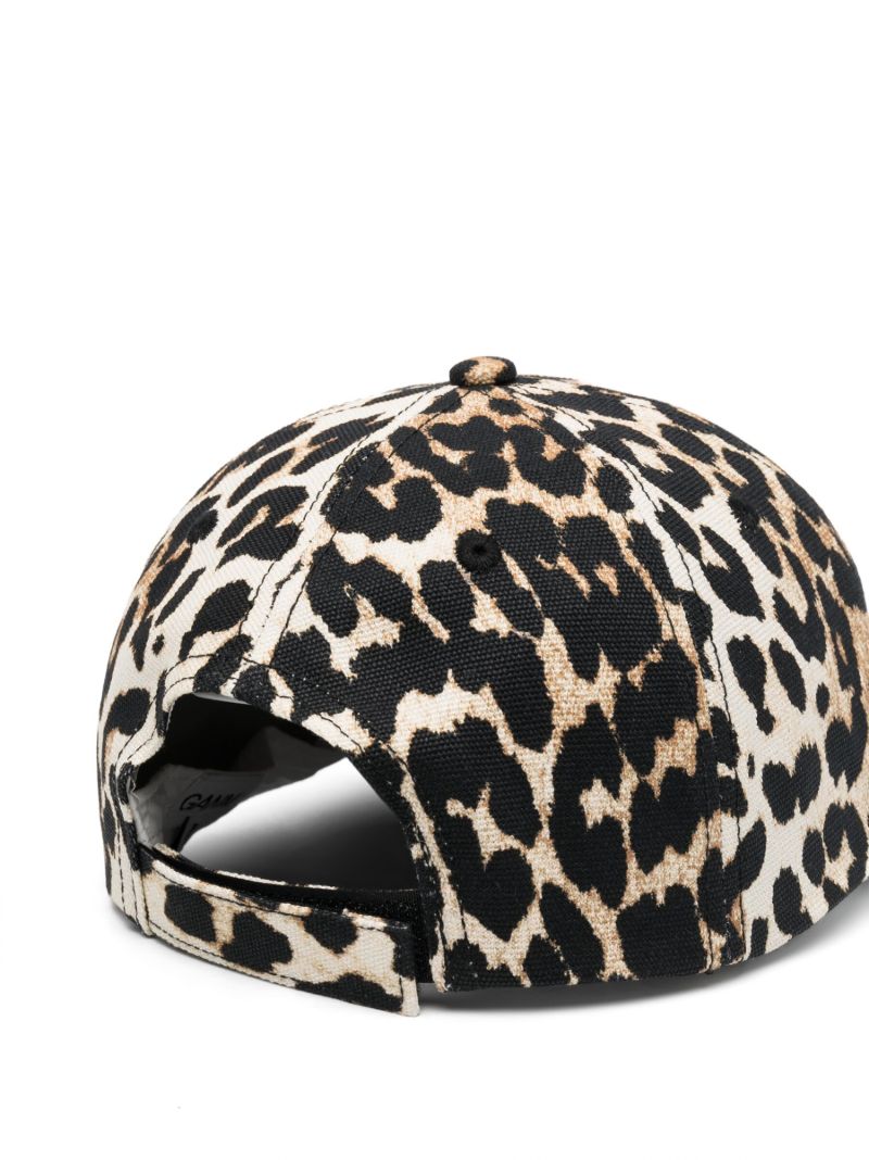 Neutral Leopard-print Baseball Cap