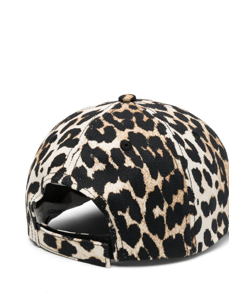 Neutral Leopard-print Baseball Cap