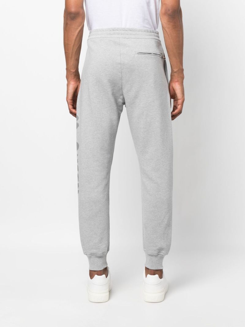 Grey Graffiti-print Track Pants