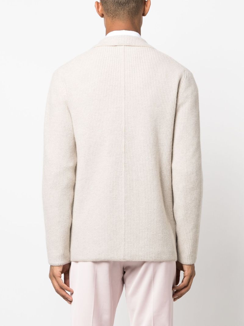Neutral V-neck Cashmere Cardigan