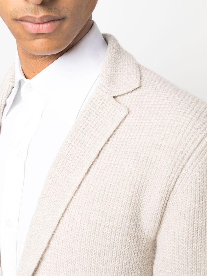 Neutral V-neck Cashmere Cardigan