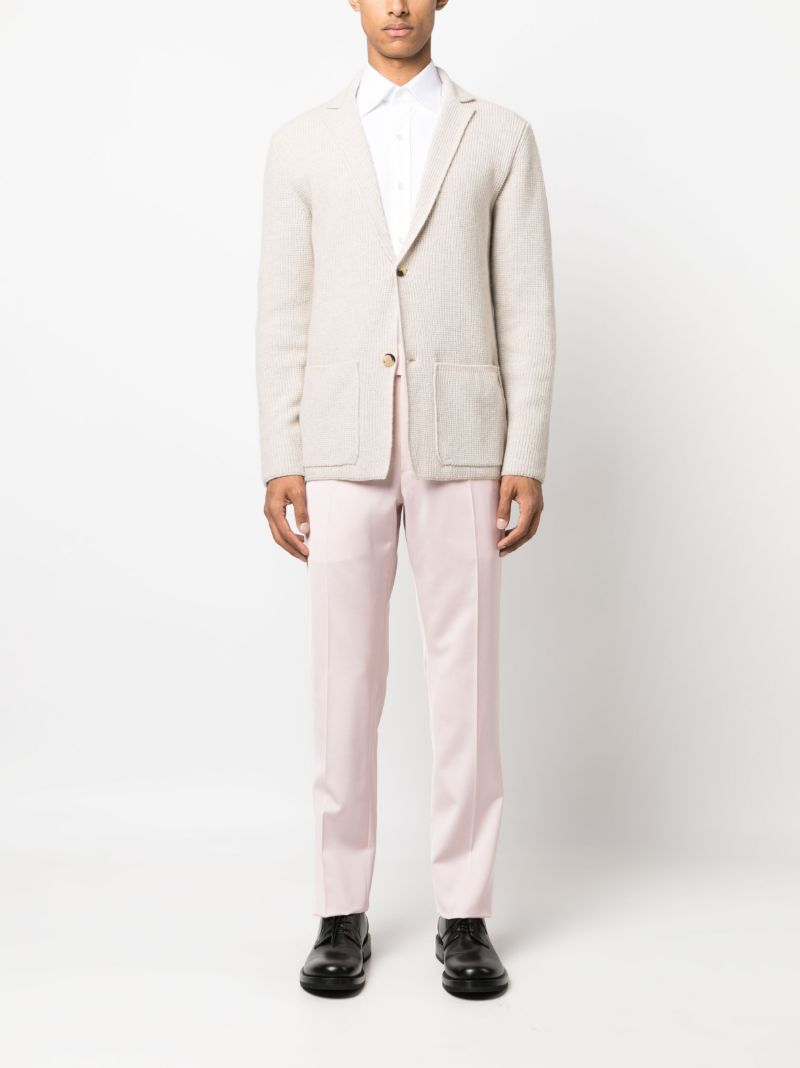 Neutral V-neck Cashmere Cardigan