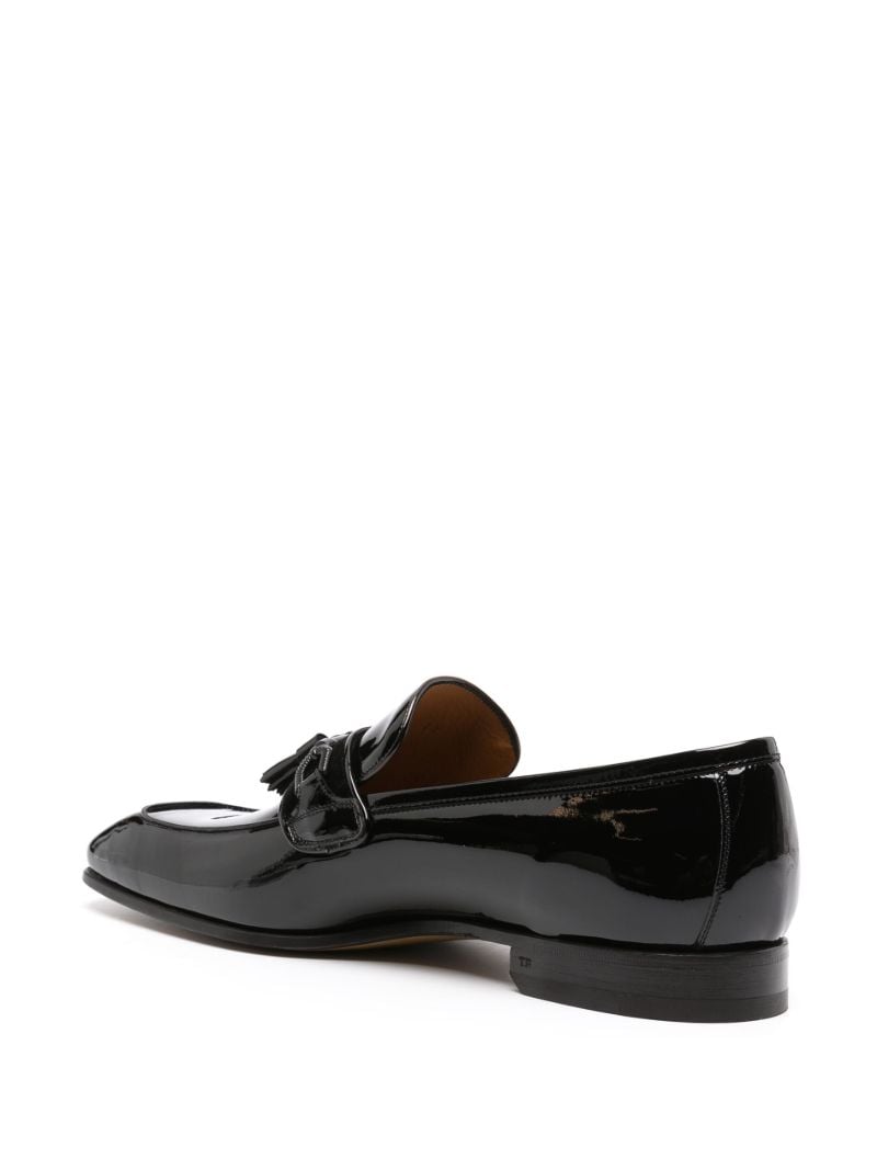Black Bailey Leather Loafers