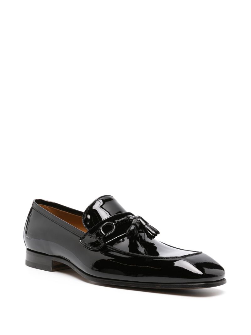Black Bailey Leather Loafers