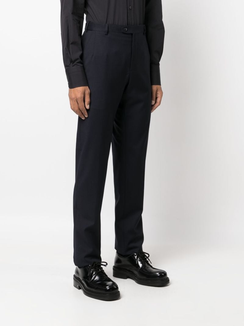 Blue Virgin Wool Trousers