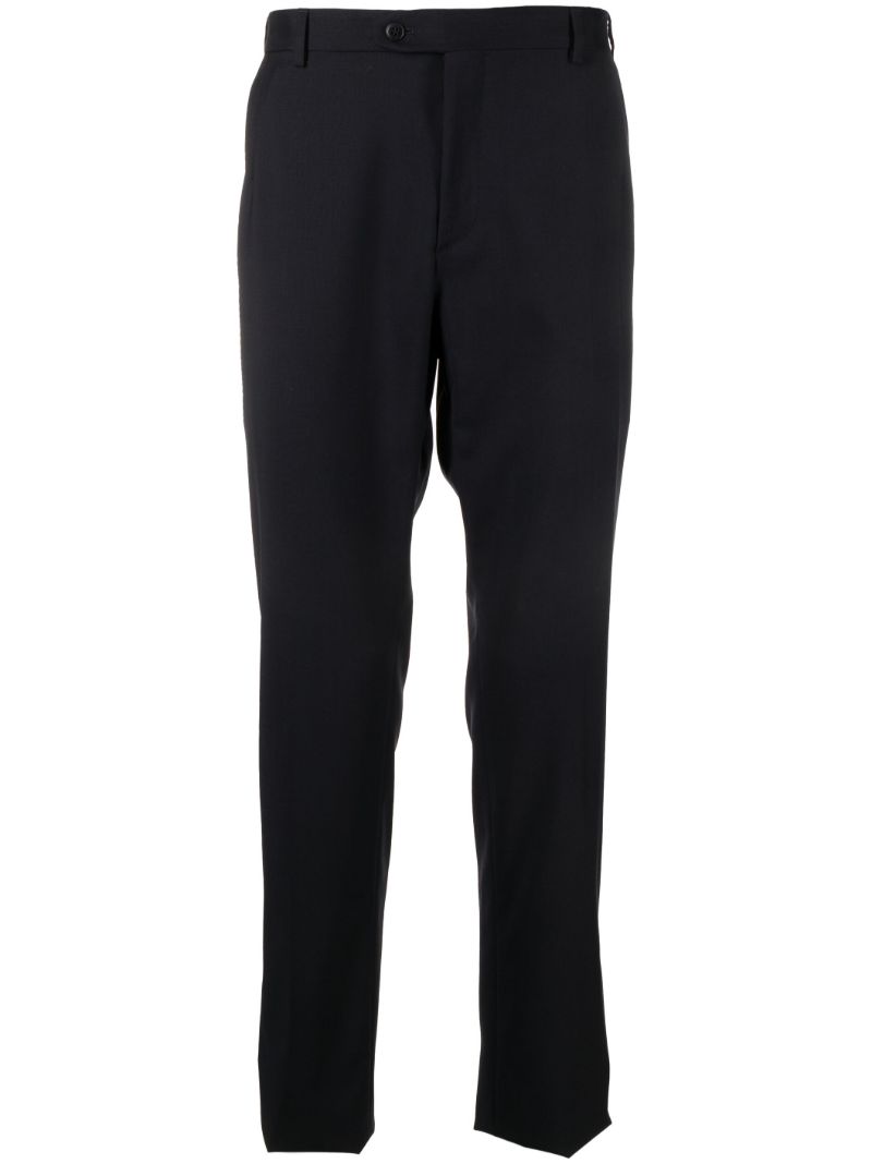 Blue Virgin Wool Trousers