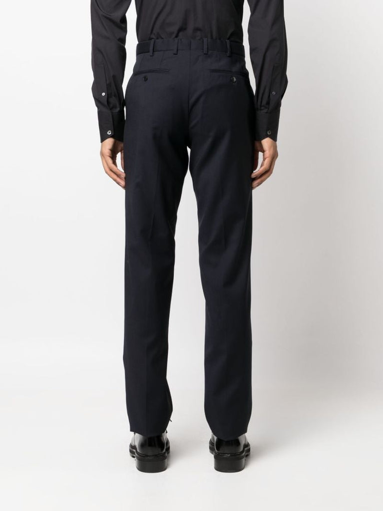 Blue Virgin Wool Trousers