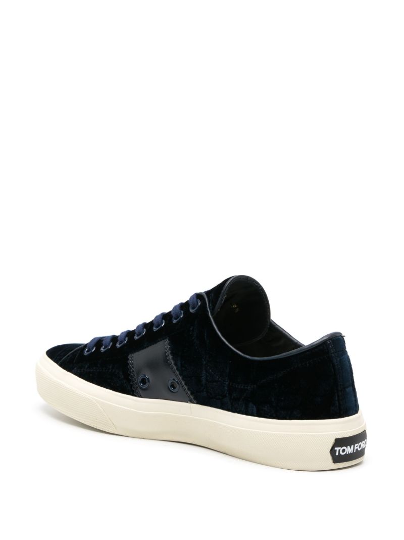Blue Cambridge Velvet Sneakers