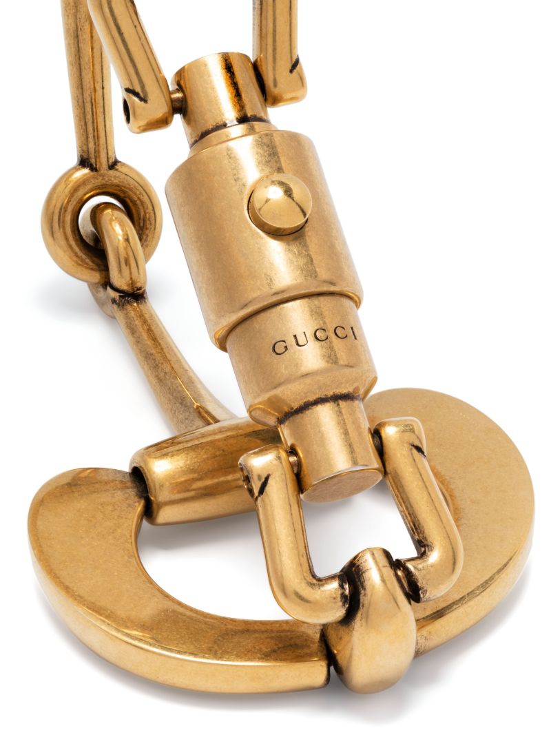Yellow Gold-plated Palladium Horsebit Bracelet