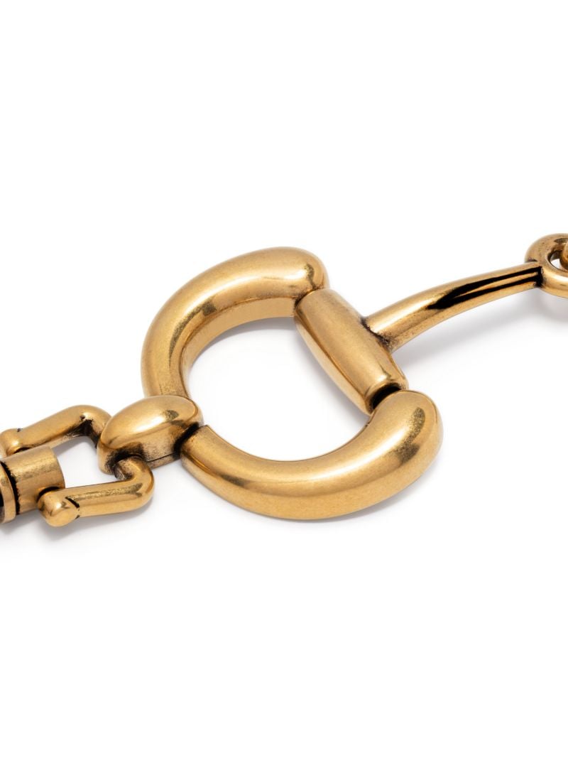 Yellow Gold-plated Palladium Horsebit Bracelet
