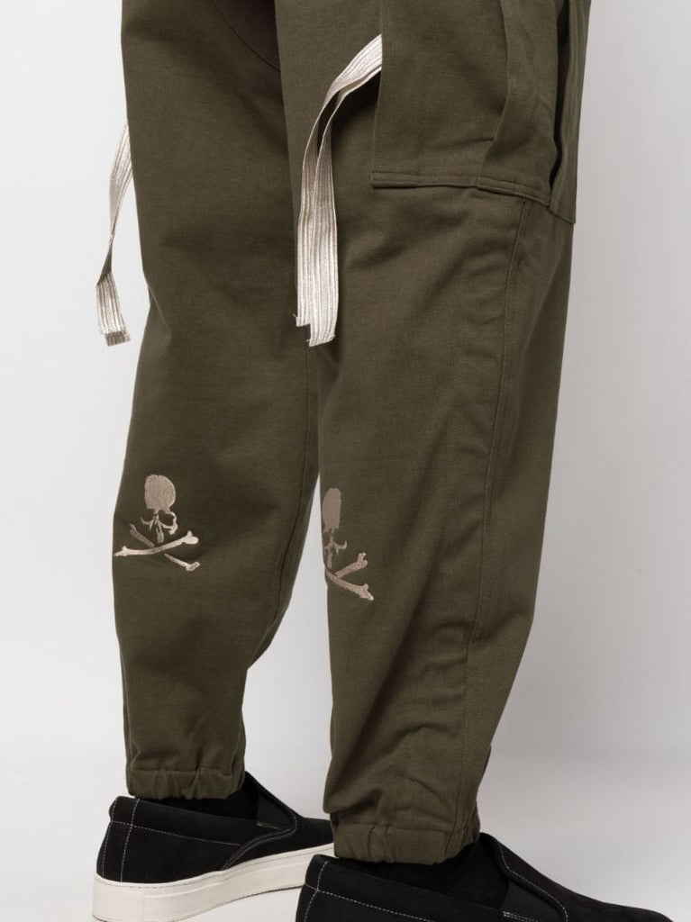 Green Cargo Track Pants