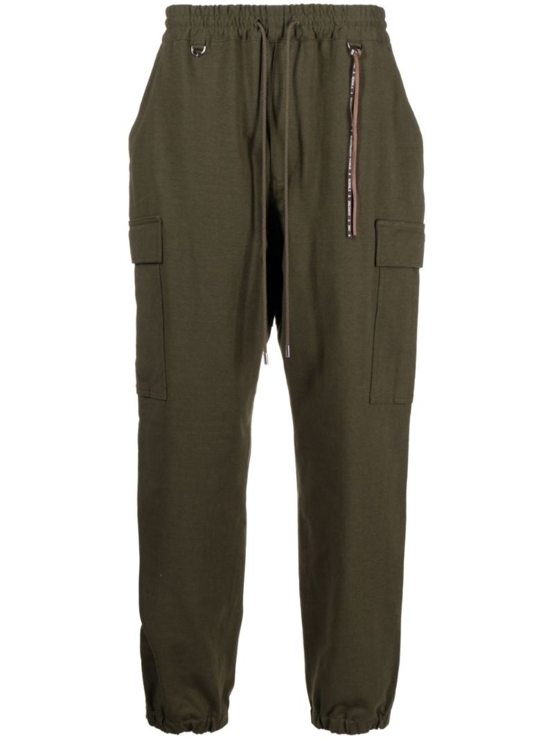Green Cargo Track Pants