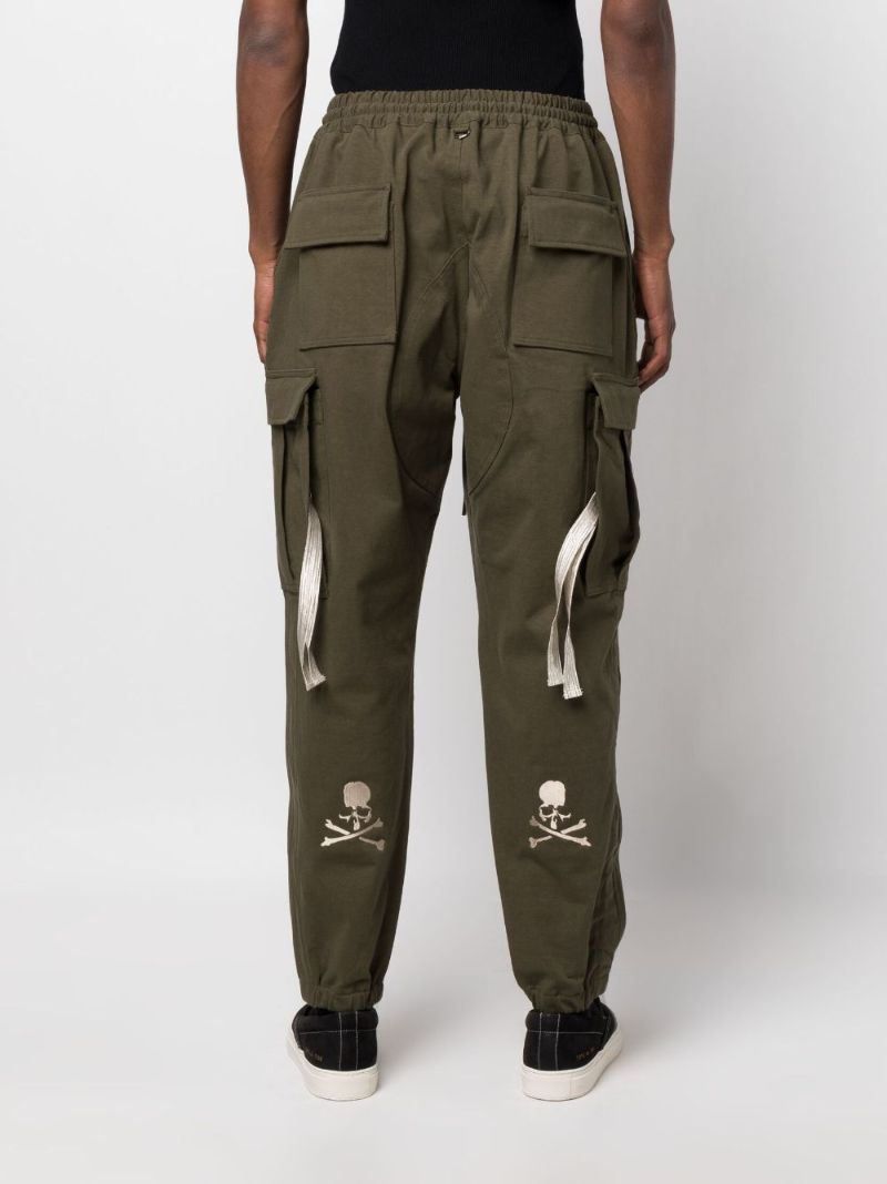 Green Cargo Track Pants