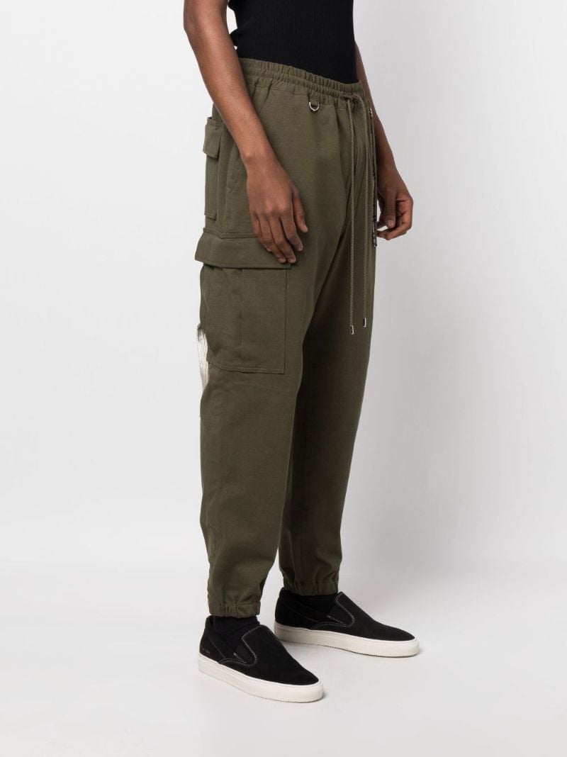 Green Cargo Track Pants