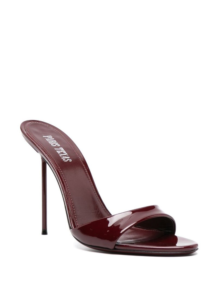 Red Lidia 105 Patent-leather Mules