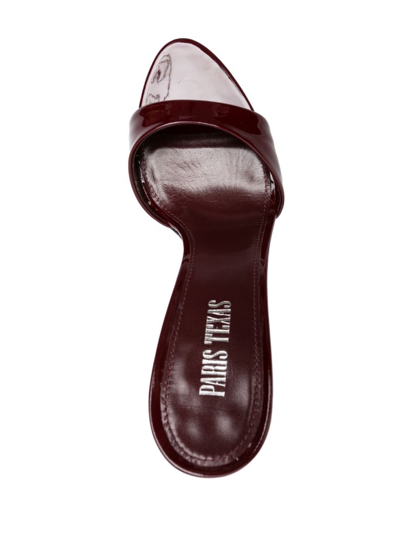 Red Lidia 105 Patent-leather Mules