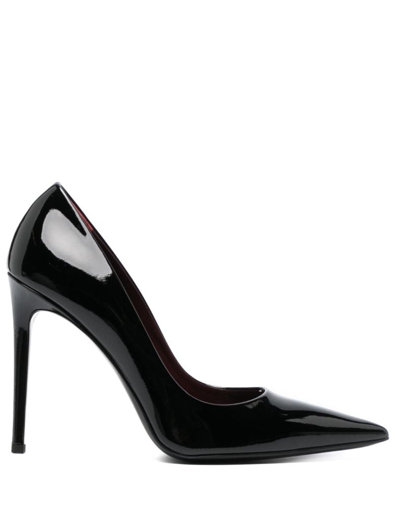 Black Paris 105 Patent Leather Pumps