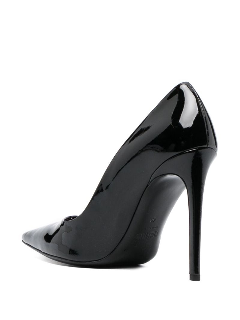 Black Paris 105 Patent Leather Pumps