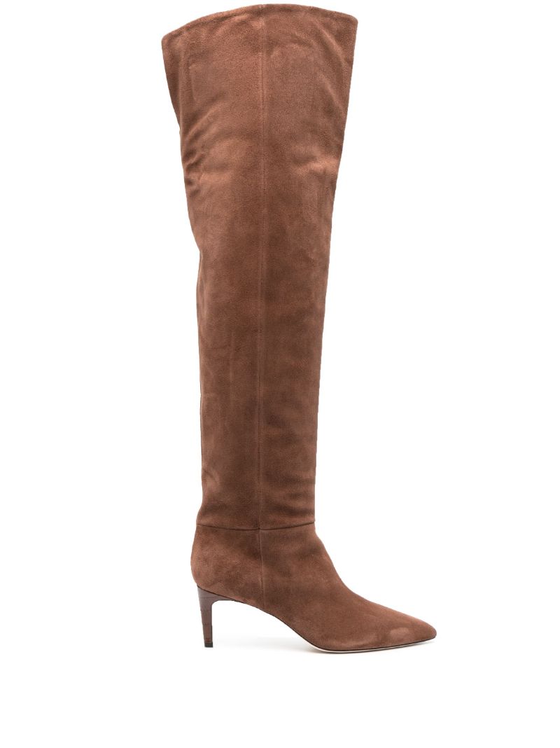 Brown 60 Suede Over-the-knee Boots