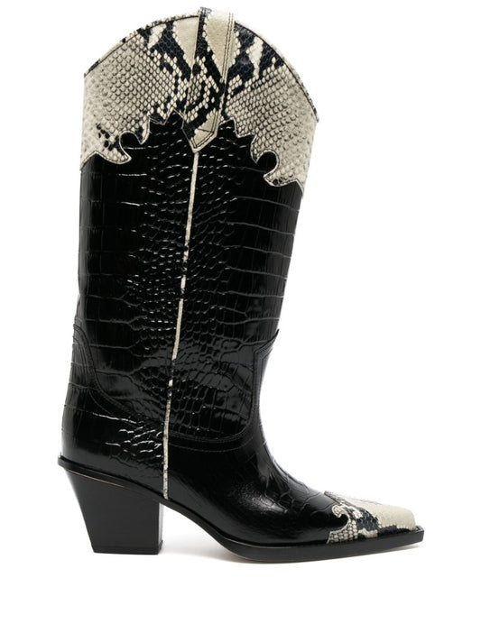 Black Ricky Western Boots