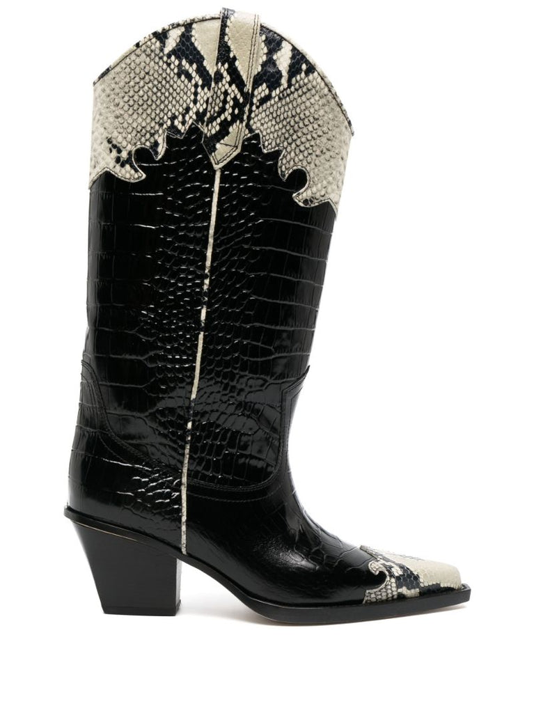 Black Ricky Western Boots