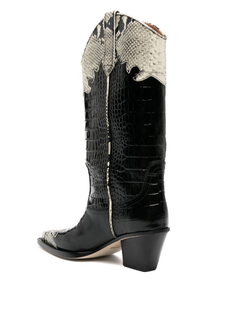 Black Ricky Western Boots