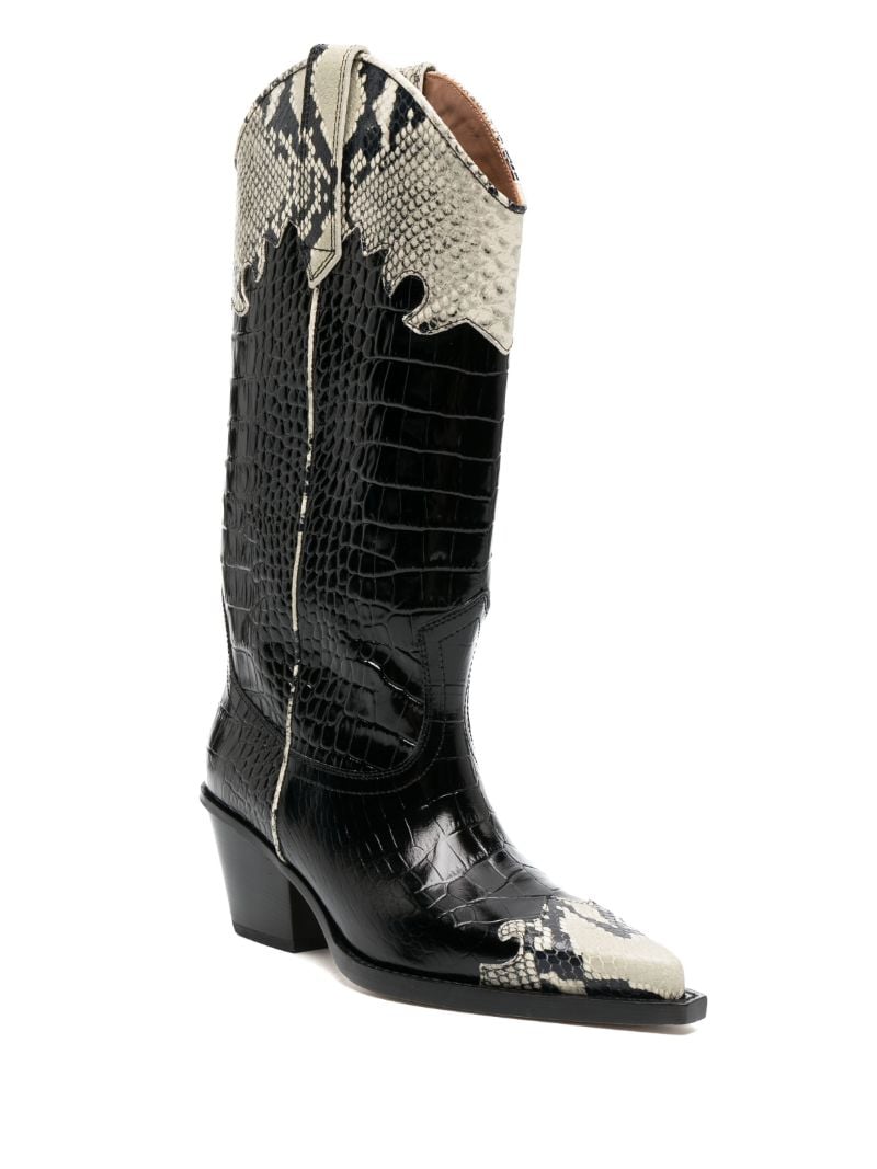 Black Ricky Western Boots