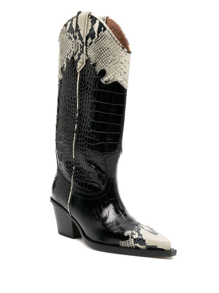 Black Ricky Western Boots