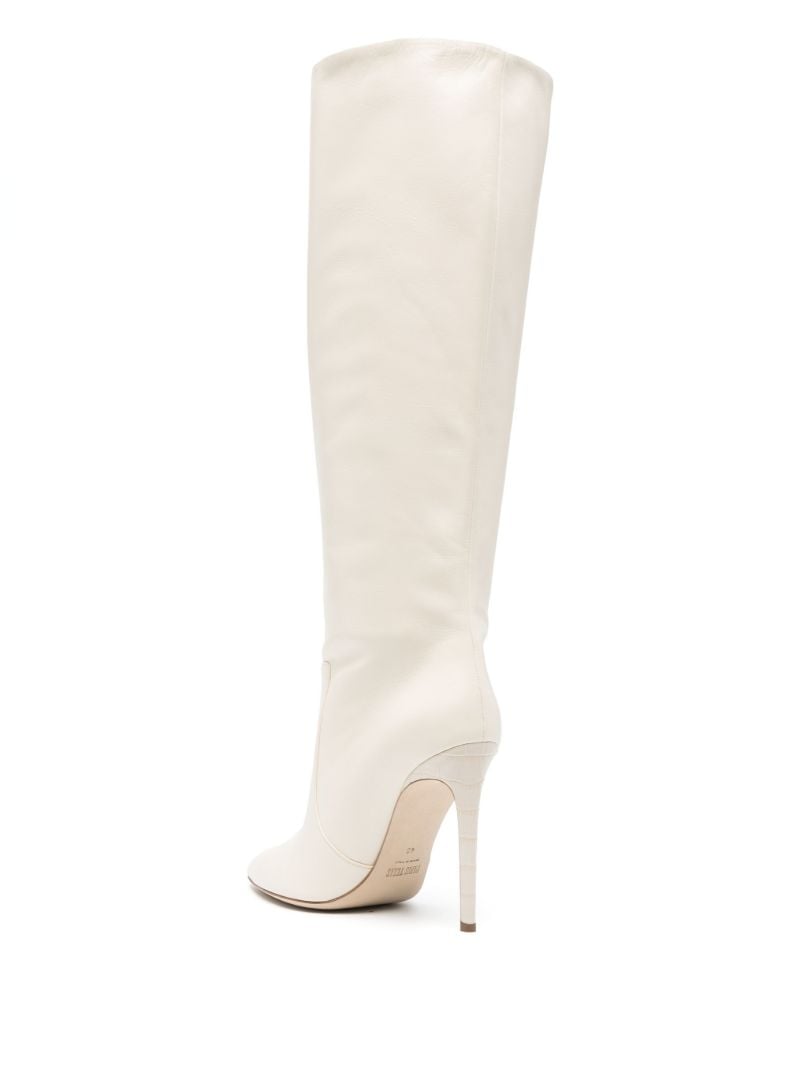 White Stiletto 110 Knee-high Boots