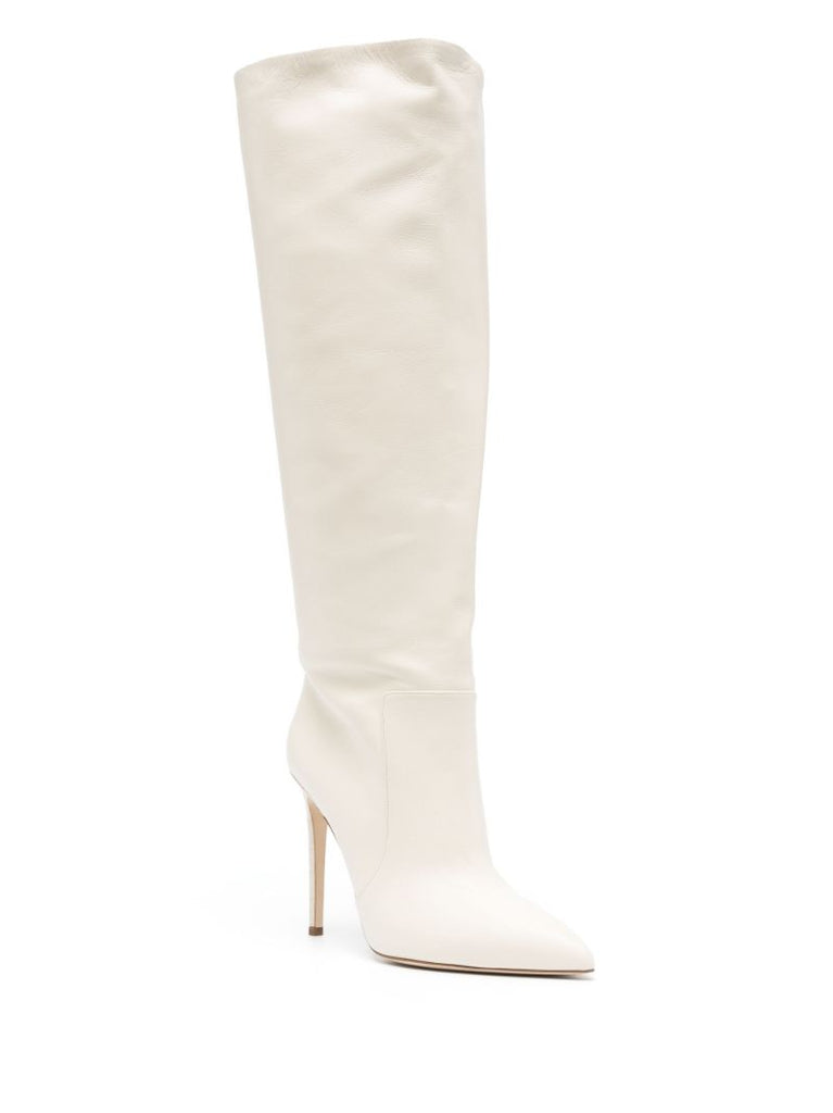White Stiletto 110 Knee-high Boots