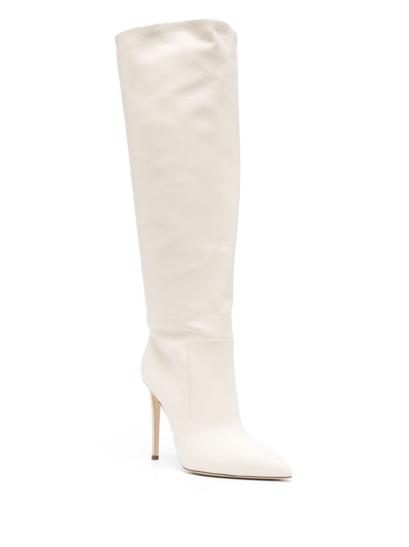White Stiletto 110 Knee-high Boots