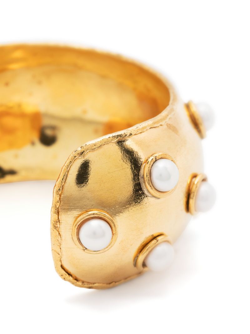 Gold-tone Dune Pearl Bracelet