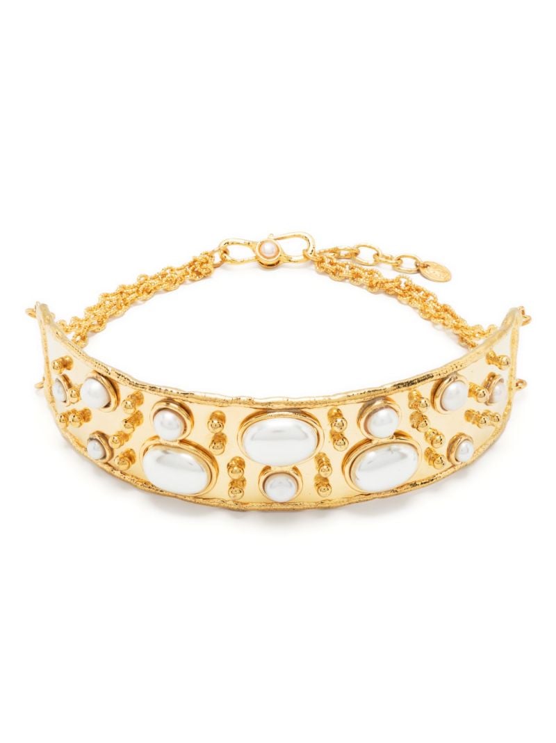Gold-tone Byzance Pearl Necklace