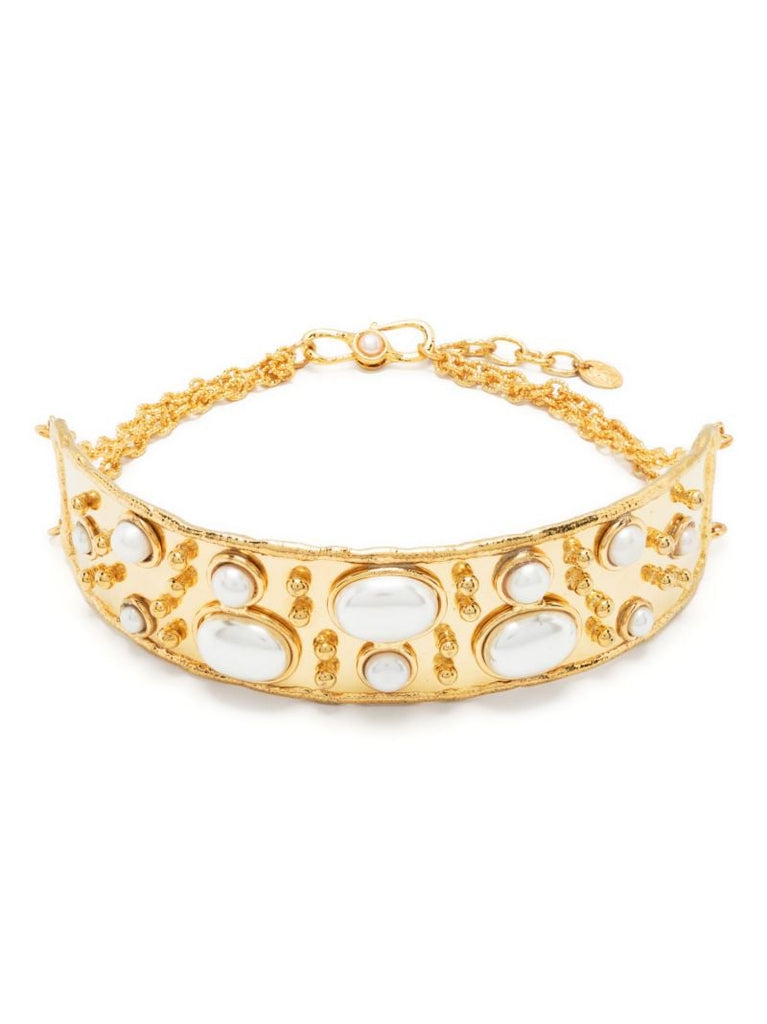 Gold-tone Byzance Pearl Necklace