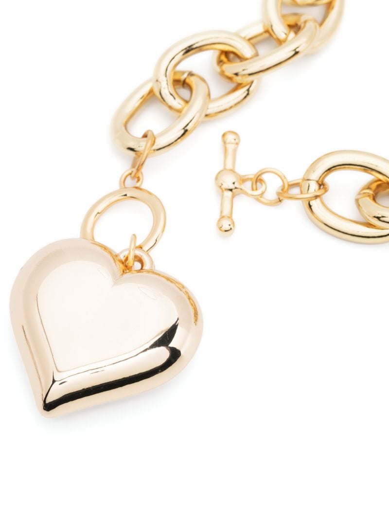Gold-tone Heart Pendant Necklace