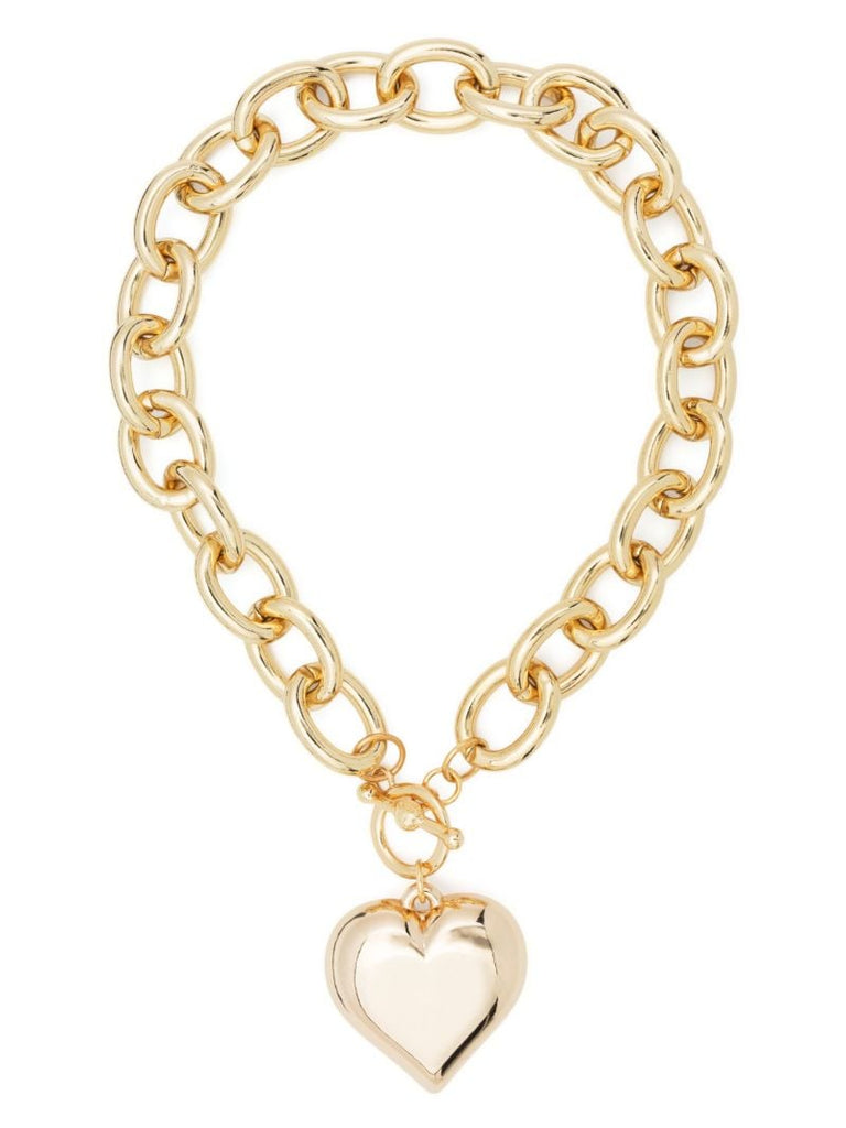 Gold-tone Heart Pendant Necklace