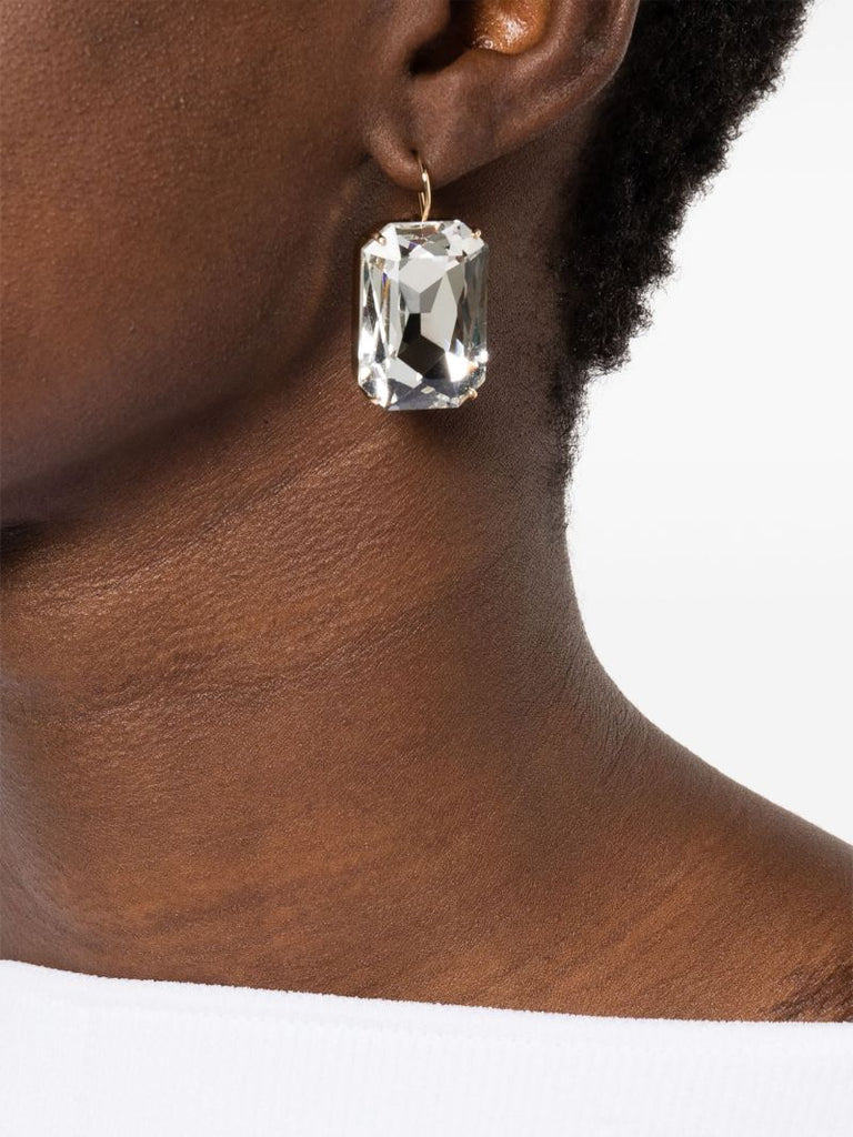 Gold-tone Crystal Drop Earrings