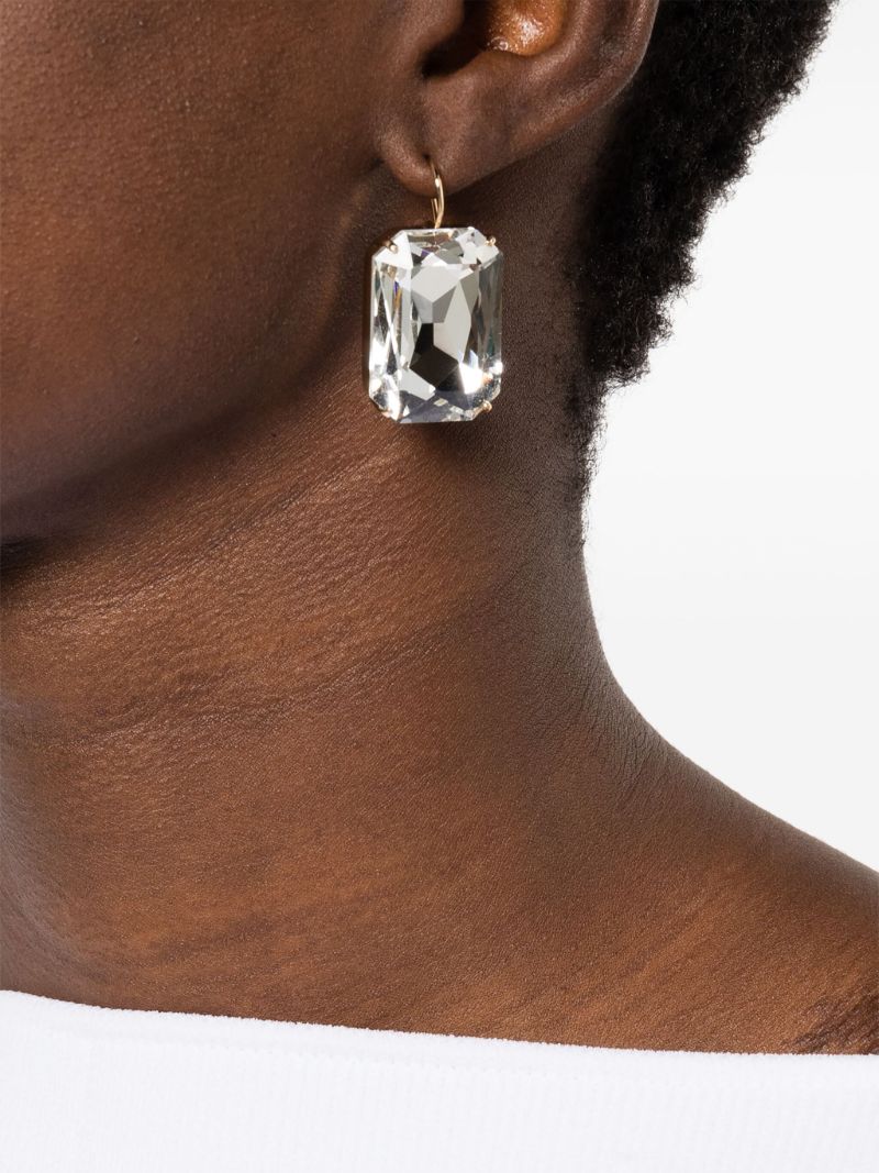 Gold-tone Crystal Drop Earrings