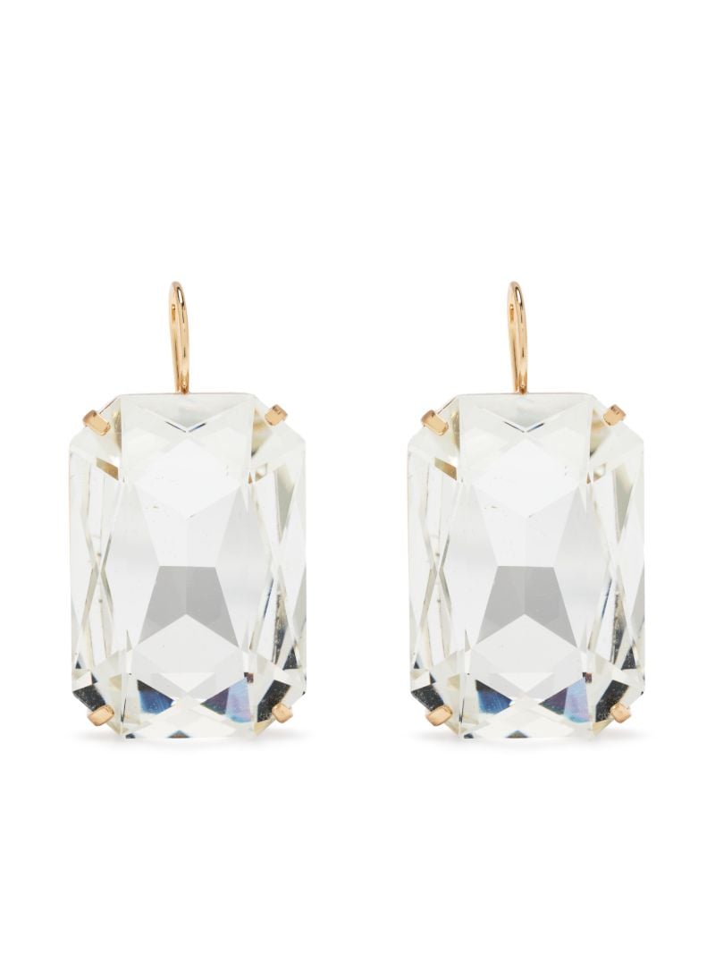 Gold-tone Crystal Drop Earrings