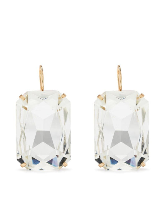 Gold-tone Crystal Drop Earrings