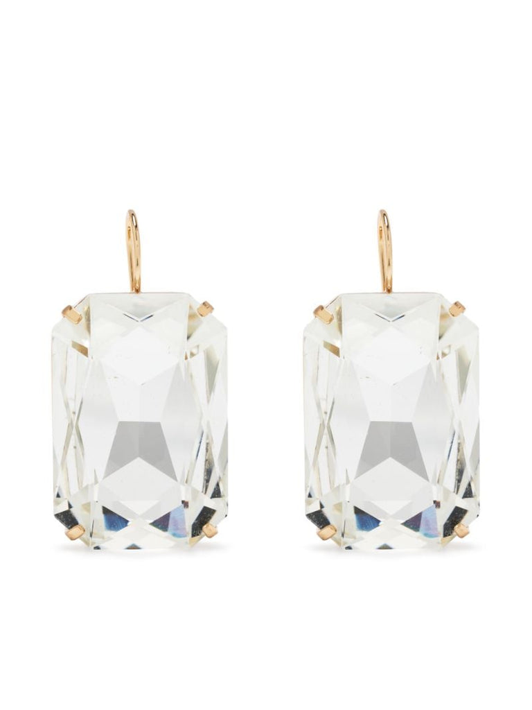 Gold-tone Crystal Drop Earrings