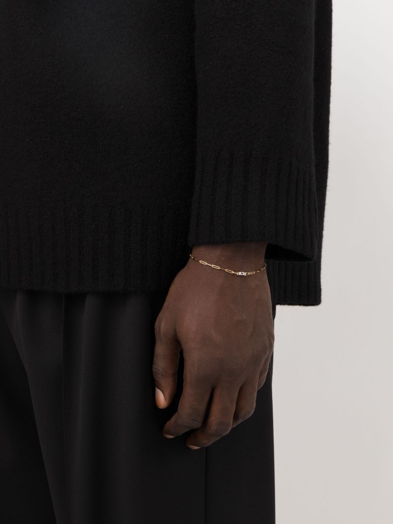 18k Yellow Gold Riviere Diamond Bracelet