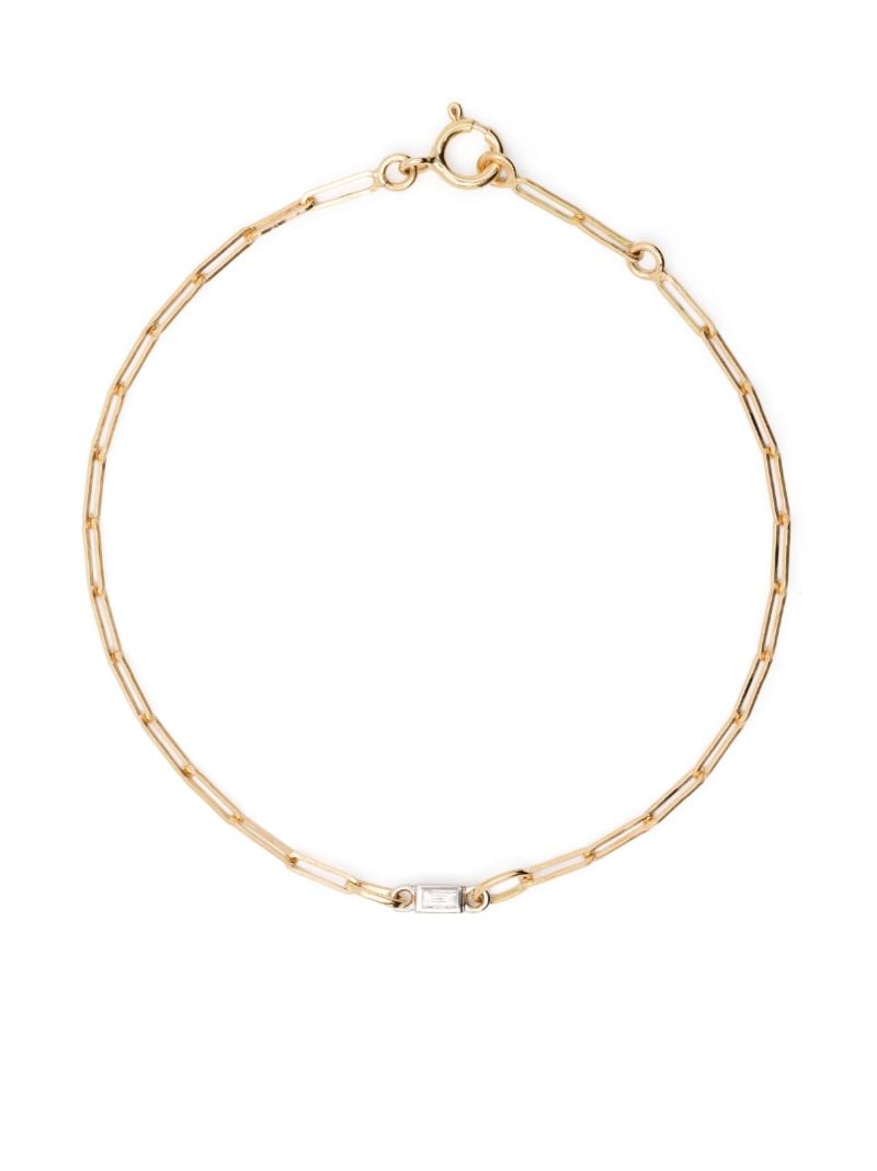 18k Yellow Gold Riviere Diamond Bracelet