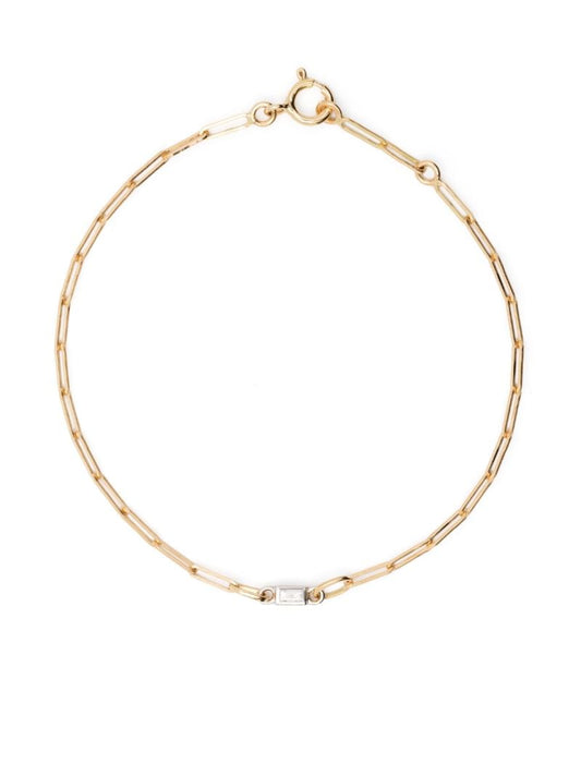 18k Yellow Gold Riviere Diamond Bracelet