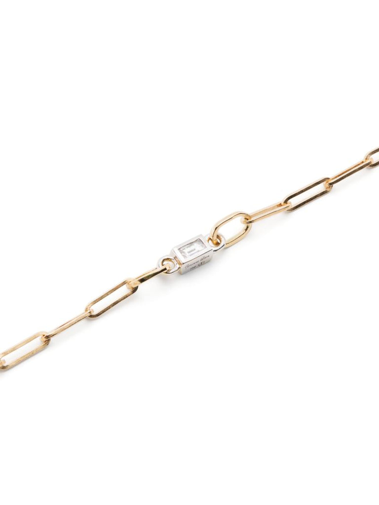 18k Yellow Gold Riviere Diamond Bracelet
