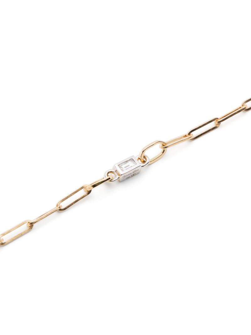 18k Yellow Gold Riviere Diamond Bracelet