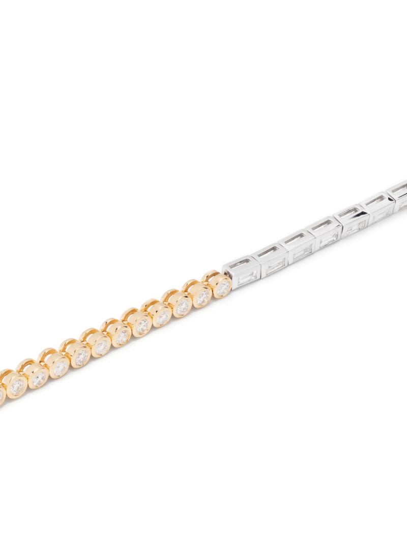 18k Yellow and White Gold Collier RiviÃ_x0083_Â¨re Diamond Necklace