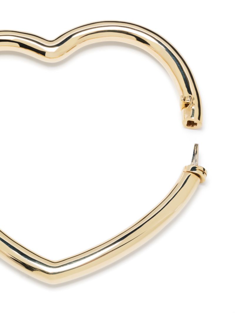 9k Yellow Gold Jonc Coeuer Lisse Bracelet